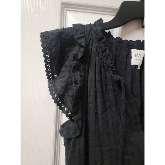 Misa Lilian Black Mini Ruffles Dress XS - Picture 10 of 12